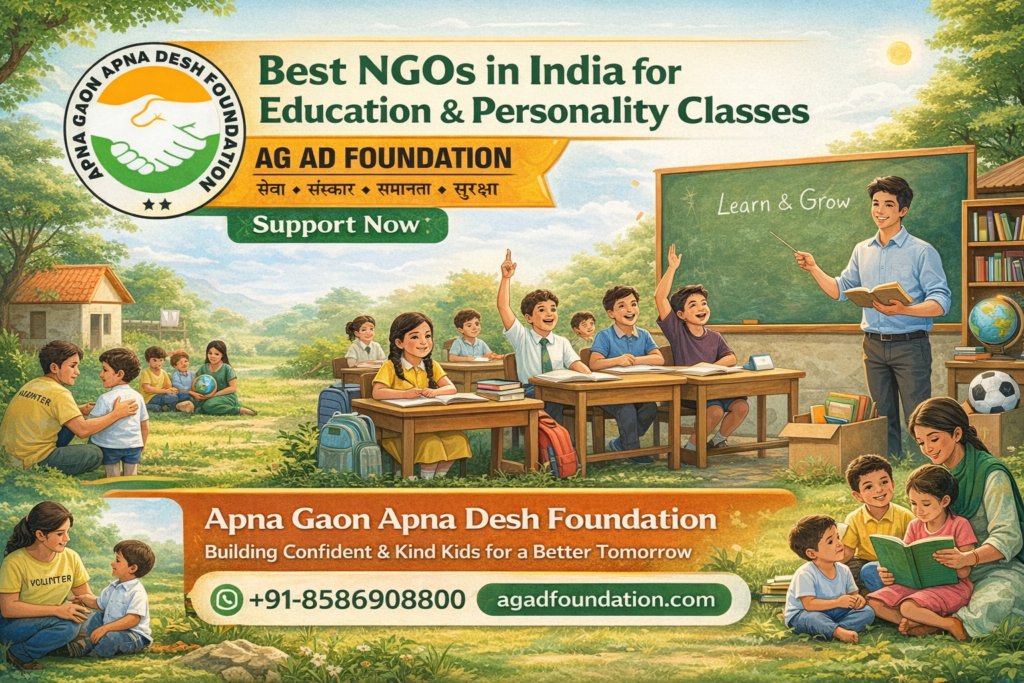 Best NGOs in India for Education and Personality Classes